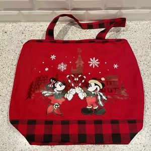 Walt Disney World Mickey & Minnie Mouse Holiday Tote Bag